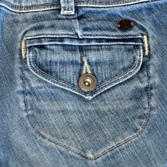 Lucky Brand Y2K Bootleg Jeans 2/26 Medium Wash Low Rise - Picture 5 of 12